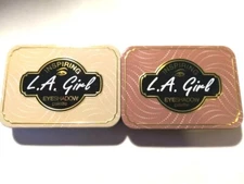 Inspiring L.A. Girl Eyeshadow Palette Travel Tin Case w Mirror Variety Eye Color