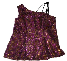 Southeastern Performance Apparel Woman Plus Size 24 All Over Sequins Top Formal 