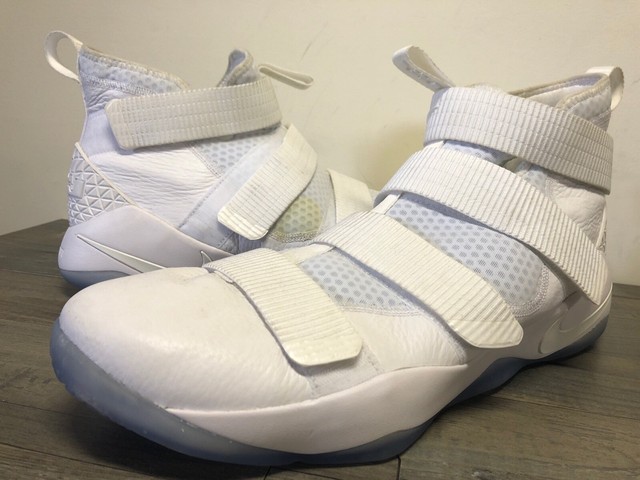 lebron soldier 11 triple white