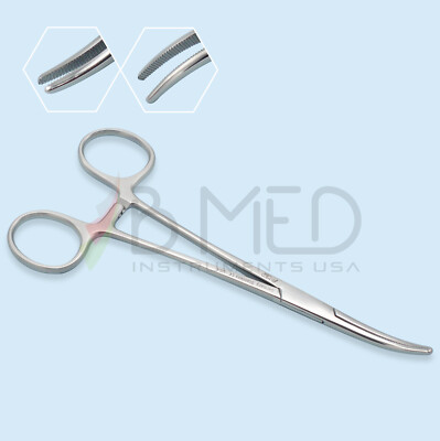 Kelly Rankin Hemostatic Artery Forceps 6 1/4'' Curved Surgical Instruments