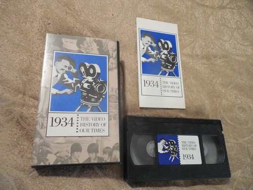 1934 VHS Tape Documentary The Video History Of Our Times Easton Press Universal - Picture 2 of 2