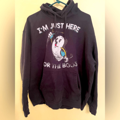 Port&Company I m just here for the boos  hoodie Size 2XL