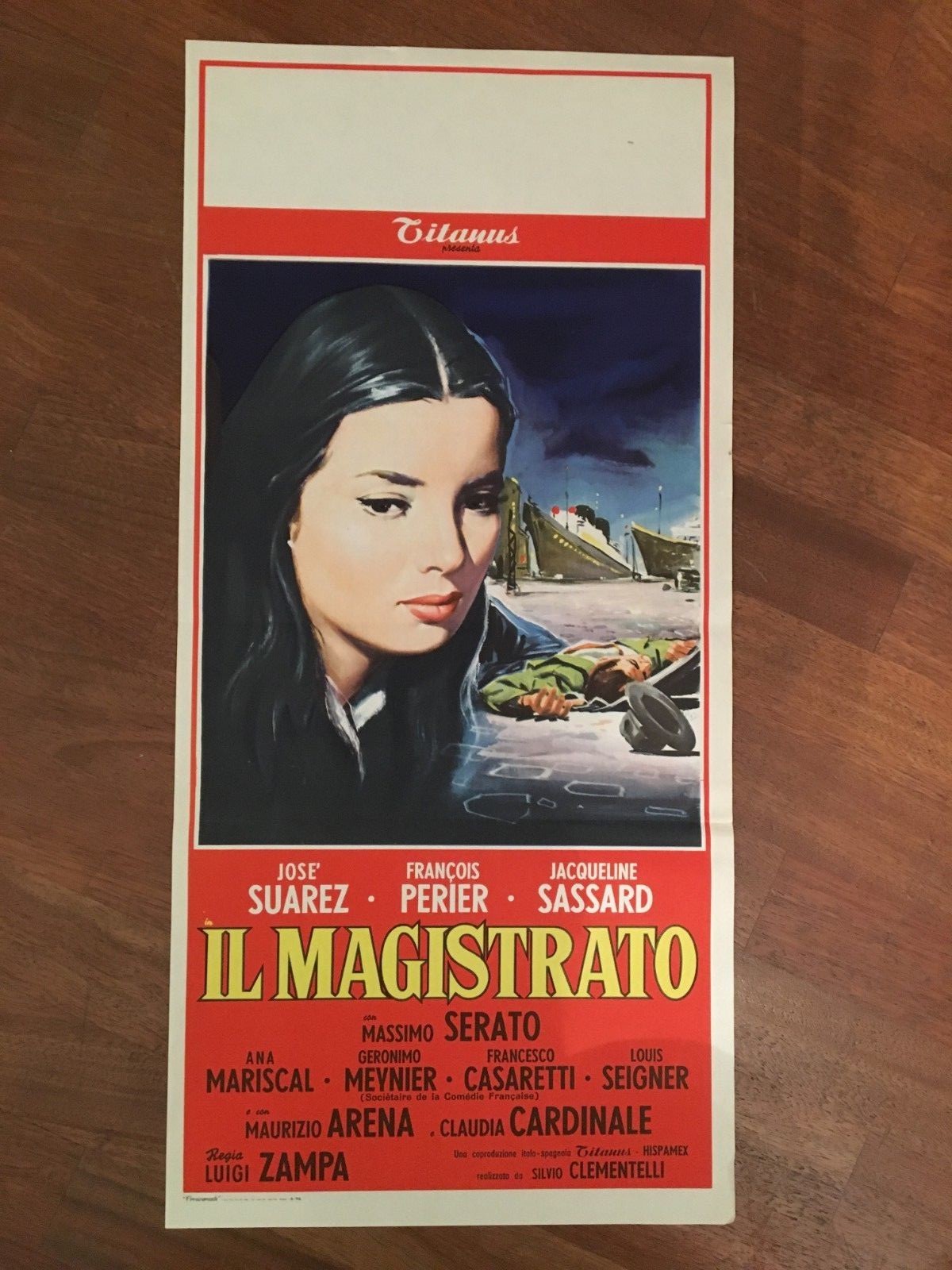 Locandina originale film Il magistrato (1959) - Regia di Luigi Zampa
