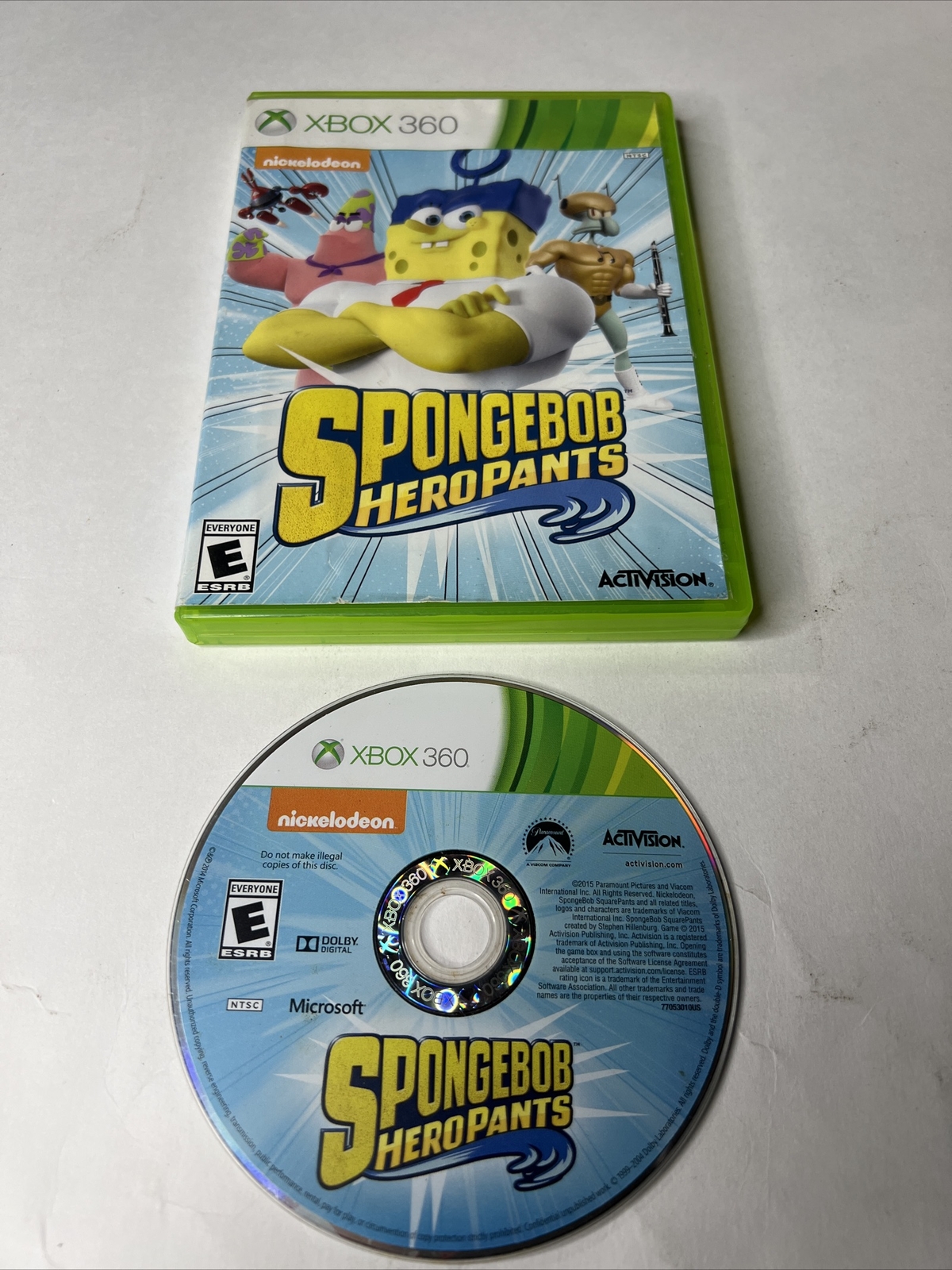 SpongeBob HeroPants (Microsoft Xbox 360, 2015) Case & Disc - Free ...