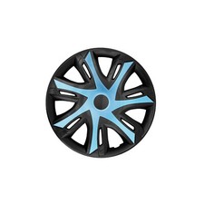 Radzierblenden für Stahlfelgen Radkappen Satz 4er Set Auto KFZ Blau Schwarz