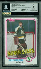 1981-82 TOPPS LOA # W109 GILLES MELOCHE PROOF BGS 9 MAC SOLO FINEST $150 CARD *