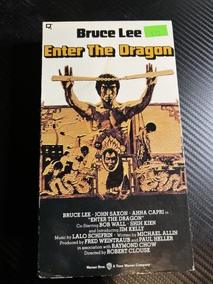 Warner Home Video Enter the Dragon VHS NTSC R Action Martial Arts 1973 Bruce Lee