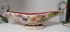Vintage Hull Art Pottery T10 Console Bowl Pink BLOSSOM FLITE Pattern ca.1955 17”