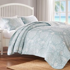 Greenland Home Coastal Paradise 3-Piece King/Cal King, Marina Seafoam