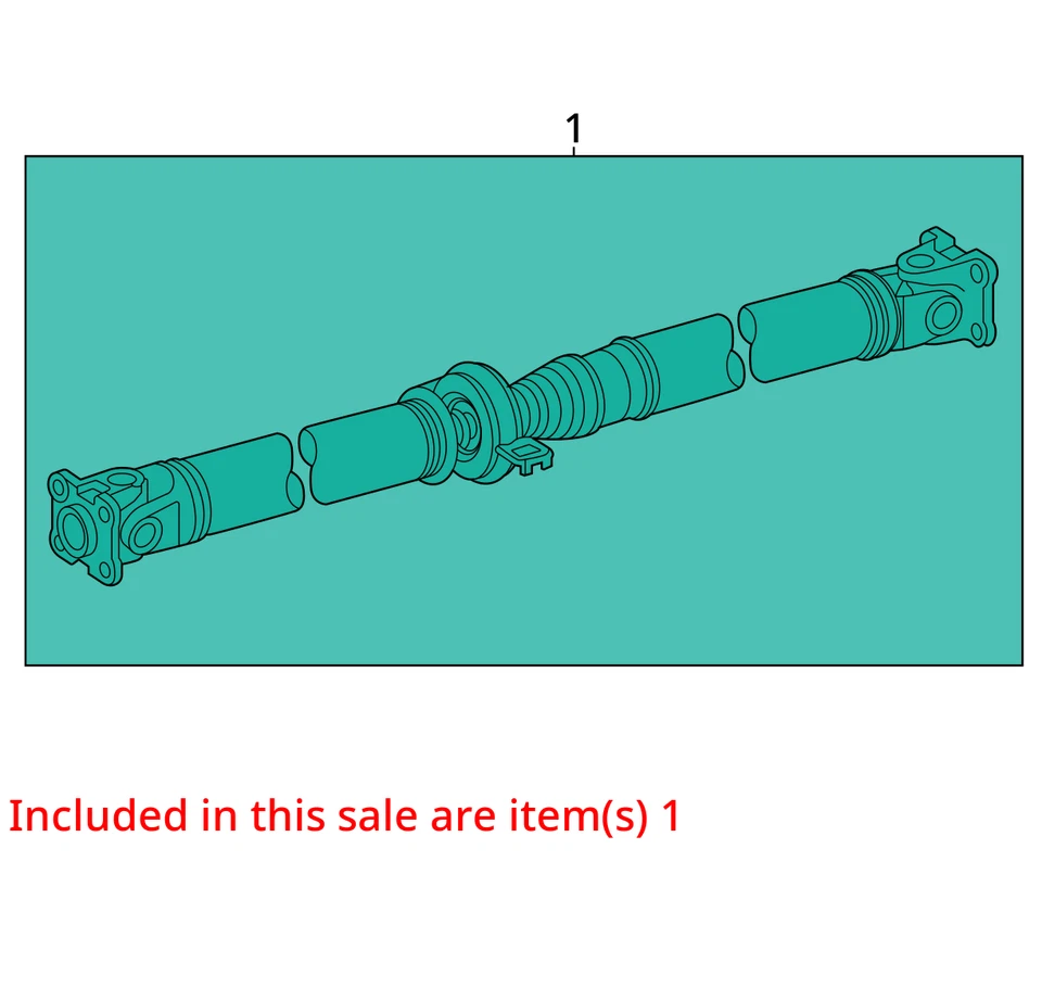 2006-2018 TOYOTA RAV4 Rear Drive Shaft 2 Piece 3710042090 - Image 3 of 4