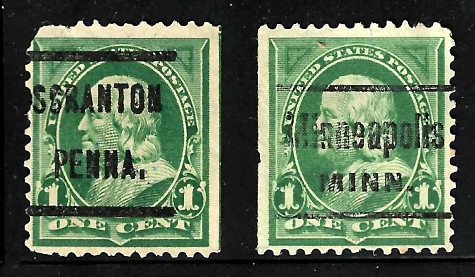Sc #279 300 MINN PENNA NY INDIANA Precancels 1 Cent Bureaus 1894-1901 US 71B11 - Image 2 of 3