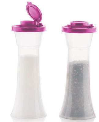 Tupperware Large Hourglass Salt & Pepper Shakers classic Set SHAKER NEW IN PKG