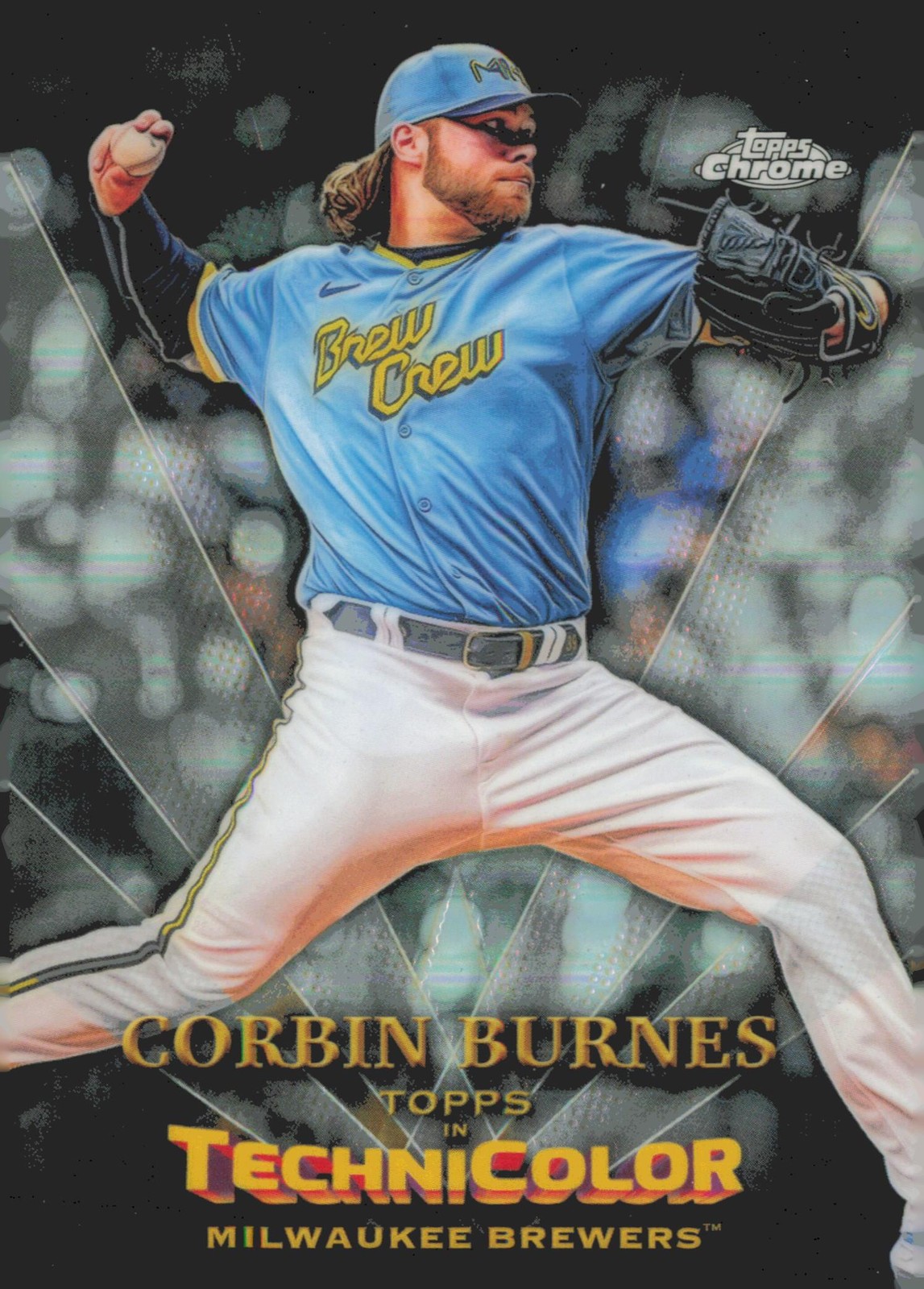 2023 Topps Chrome #TT-12 Corbin Burnes Topps in Technicolor