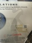 Under Wraps NBA Emanate Basketball #48 Anthony Edwards Autographed Gold /50 8x10 — photo 2