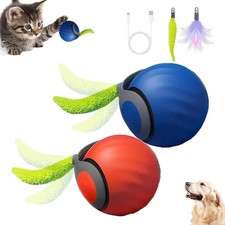 Speedy 2.0 Tail Cat Toy 2Pk - 2025 Automatic Moving Ball for Indoor Cats