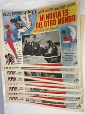 Set 8 Walt Disney Moon Pilot Lobby Card M-4062 1962 Spanish