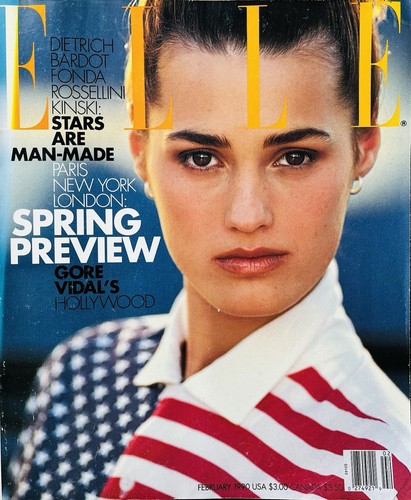 US ELLE magazine FEBRUARY 1990 YASMIN LE BON - lovely condition - gift quality - Picture 1 of 24