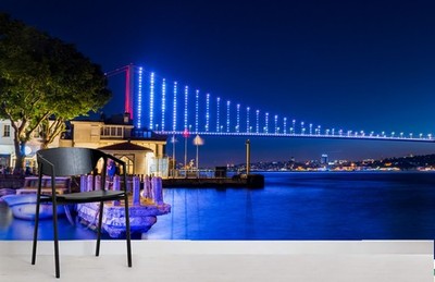 3D City Night Scene Wall Murals Wallpaper Murals Wall Sticker