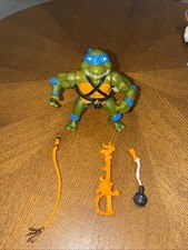 Vintage TMNT Ninja Turtles 1990 Sword Slicin Leo Wacky Action Leonardo Complete