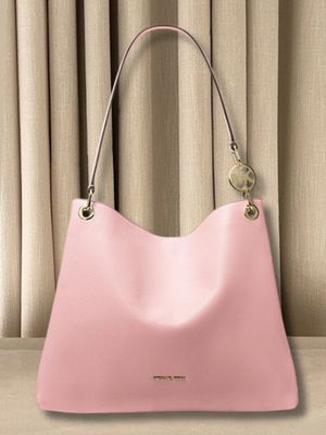 Michael Kors Christina Large Triple Gusset Leather Shoulder Tote