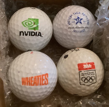 Vintage Logo Golf Balls, 4 ct