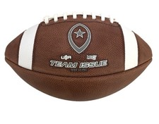 Team Issue Official Leather Football Game Ball Youth Size Grades 7-8 Age 12-14