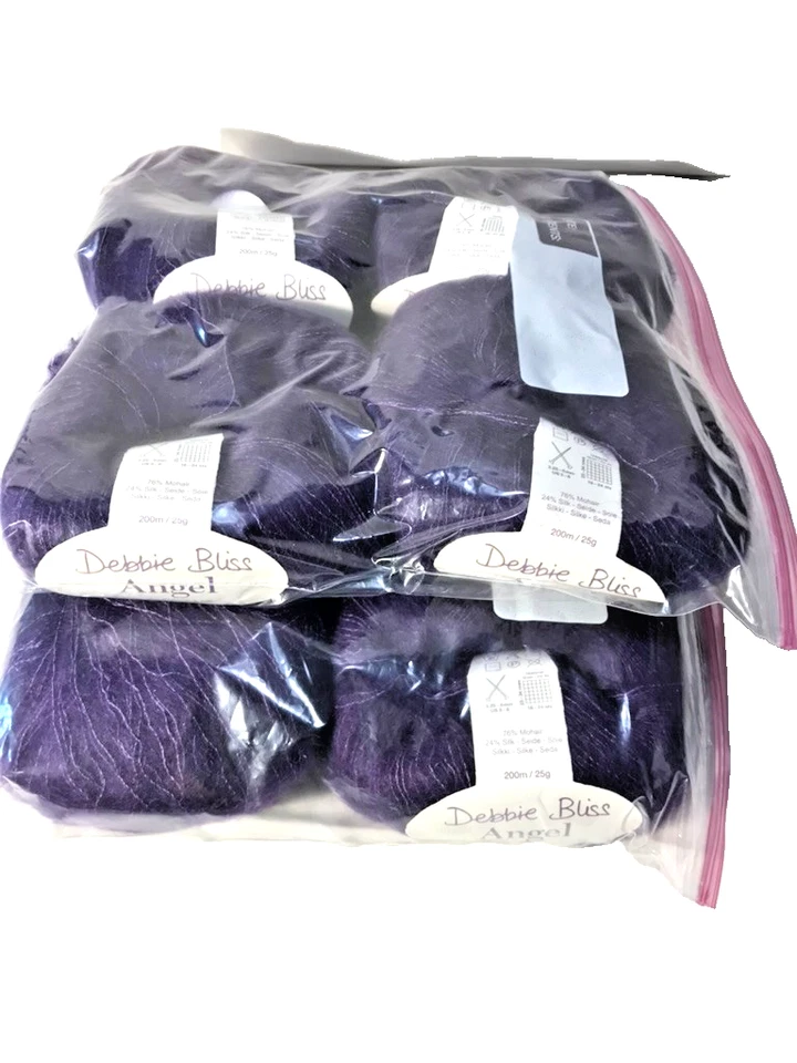 Fio DEBBIE BLISS ANGEL. Conjunto de 8. - Imagem 4 de 4