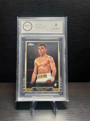 Oscar De La Hoya Topps Chrome Boxing AA-Grading 8 NM-Mint