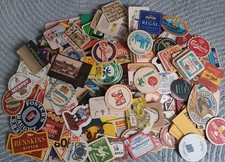 Rare Vintage Beer Mats Coasters 100 Random Branded 70s/80s/90s Joblot Bundle