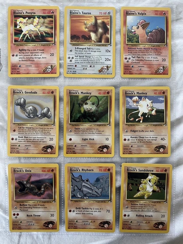 Some Common Gym Heroes Pokémon Cards - Image 4 of 4