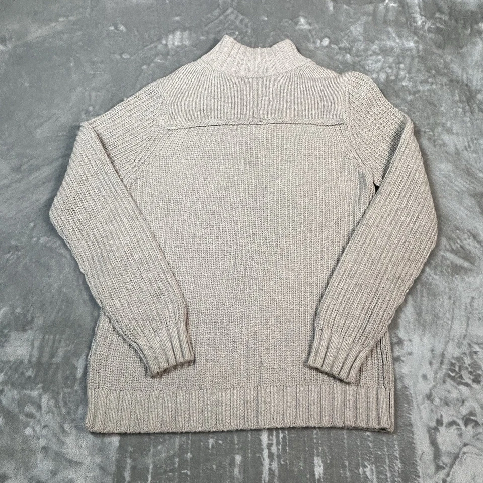 Suéter Ted Baker London Para Hombres Gonmont Cuello Simulado Pullover Taupe Foto 4 de 4