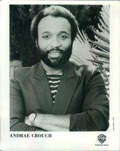 Press Photo: ANDRAE CROUCH 8x10 B&W 1981