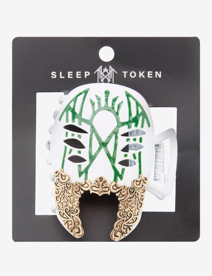 NEW Sleep Token Vessel Green Mask Claw Hair Clip Even In  display picture 1