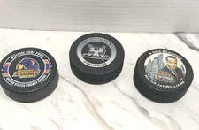 3 Youngstown Hockey Pucks Steelhounds Phantoms North American League CHL Puck 