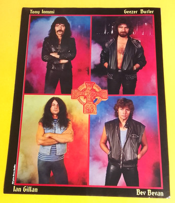 Black Sabbath 'Born Again' Era Line-Up Kerrang A4 Size Pin Up