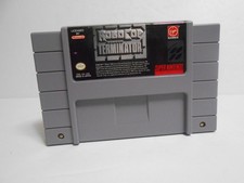 Robocop vs Terminator (Super Nintendo SNES) Authentic & Tested -Pins Cleaned-