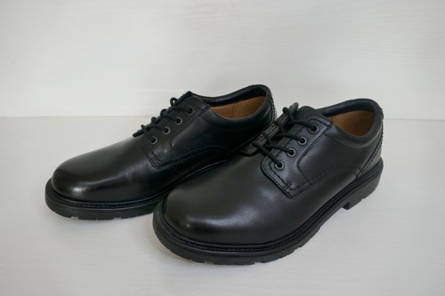 NEW CLARK`S "LANE STRIDE" BLACK LEATHER CUSHION CELL LACE UP SHOES UK 7.5 STD - Picture 3 of 16