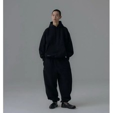 Angel Run Heavyweight Classic Hoodie Jogger Set - Black, Size M
