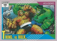1991 Marvel Universe #103 Thing vs Hulk