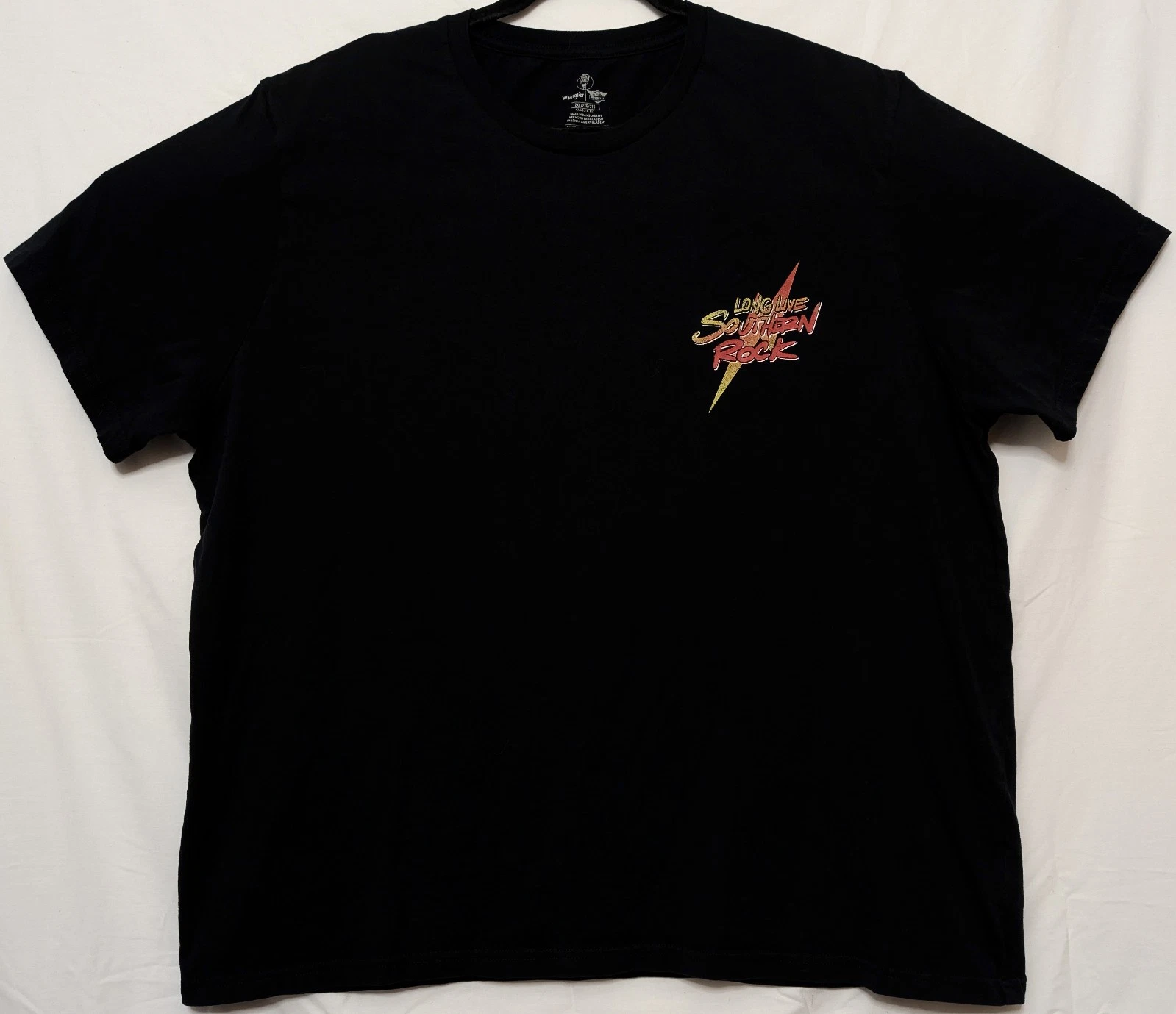 38 Special Long Live Southern Rock 2XL Black Band Tee Shirt 25" W X 28" L