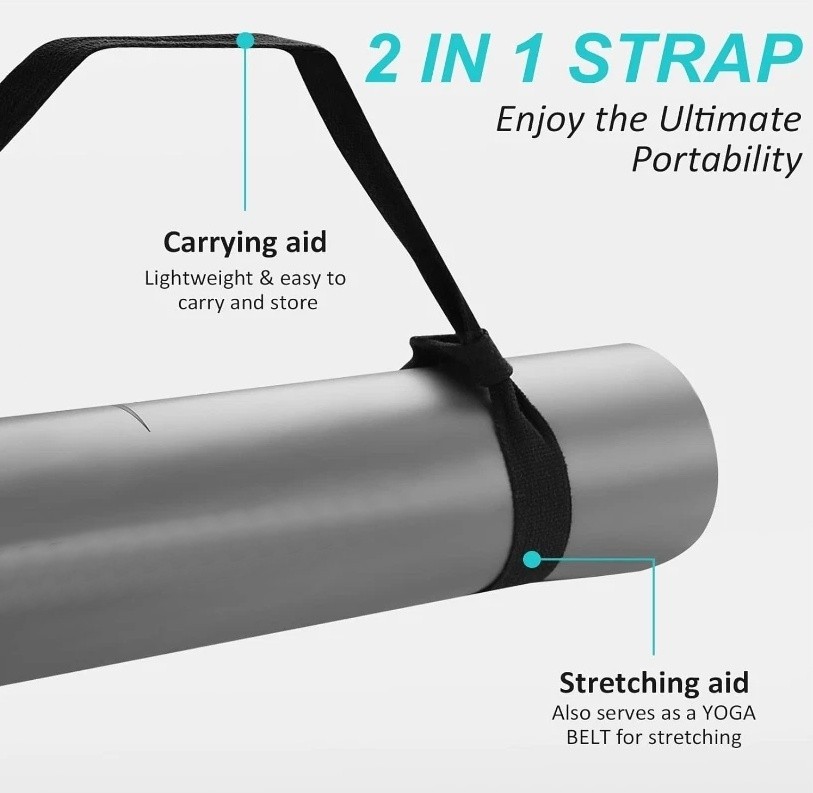 Portable Extra Thick Exercise Yoga Pilates Mat Gym Fitness