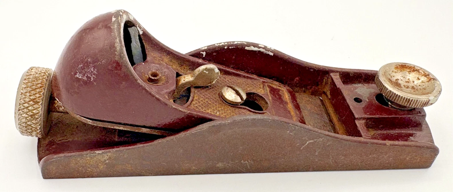 Stanley Works Vintage Block Plane No. 90 Metal Woodworking Tool Collectible