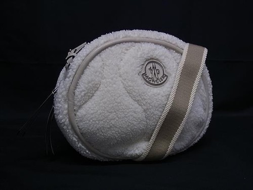 MONCLER Boa x leather Shoulder Bag Crossbody Women's Iory-based x Beige-based