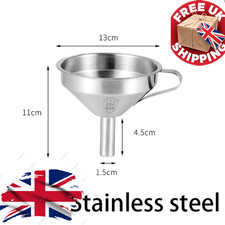 Stainless Steel Funnel Metal Kitchen Filter For Oil Wine Milk Fruit Juice Liquid