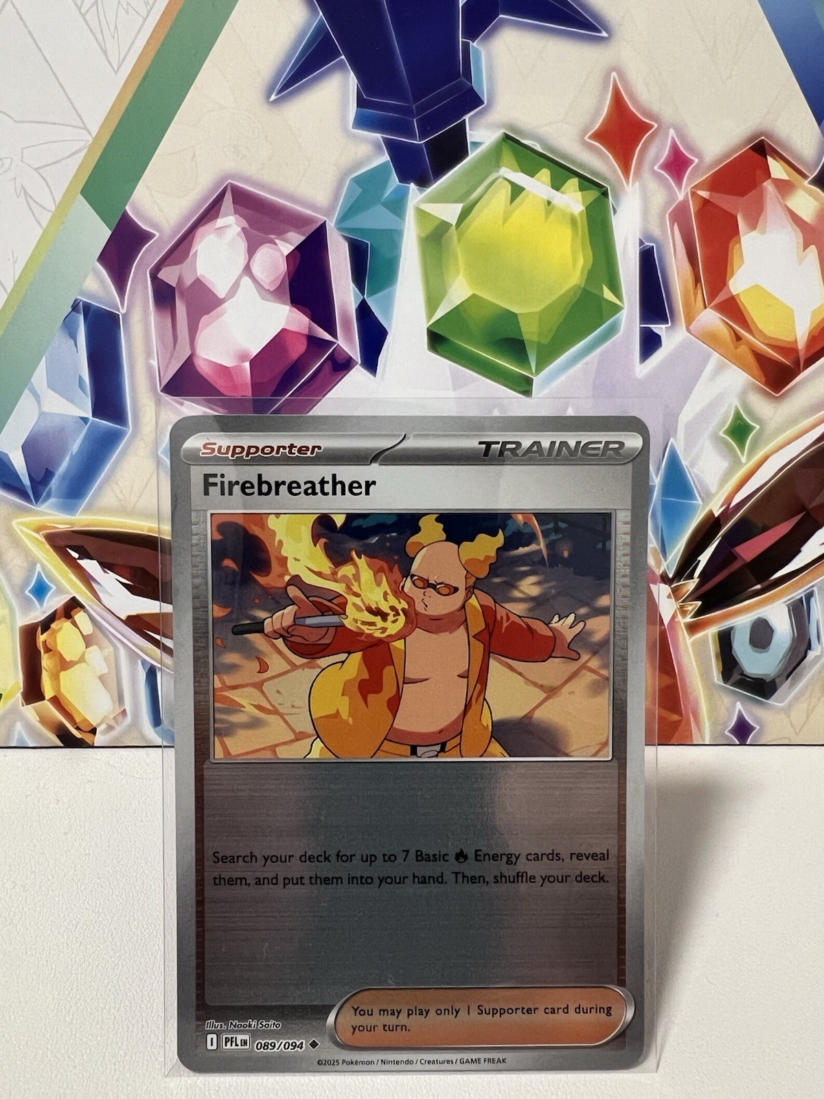 Firebreather 089/094 Uncommon Reverse Holo - Pokemon TCG Phantasmal Flames - NM