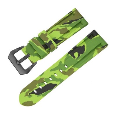 Waterproof Silicone Rubber for Panerai 20 22 24 26mm Mens Diver Watch Band Strap
