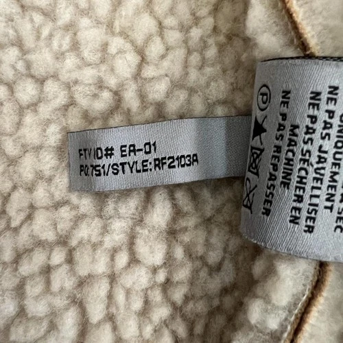Rainforest beige faux-suede and sherpa-lined hooded jacket image 4