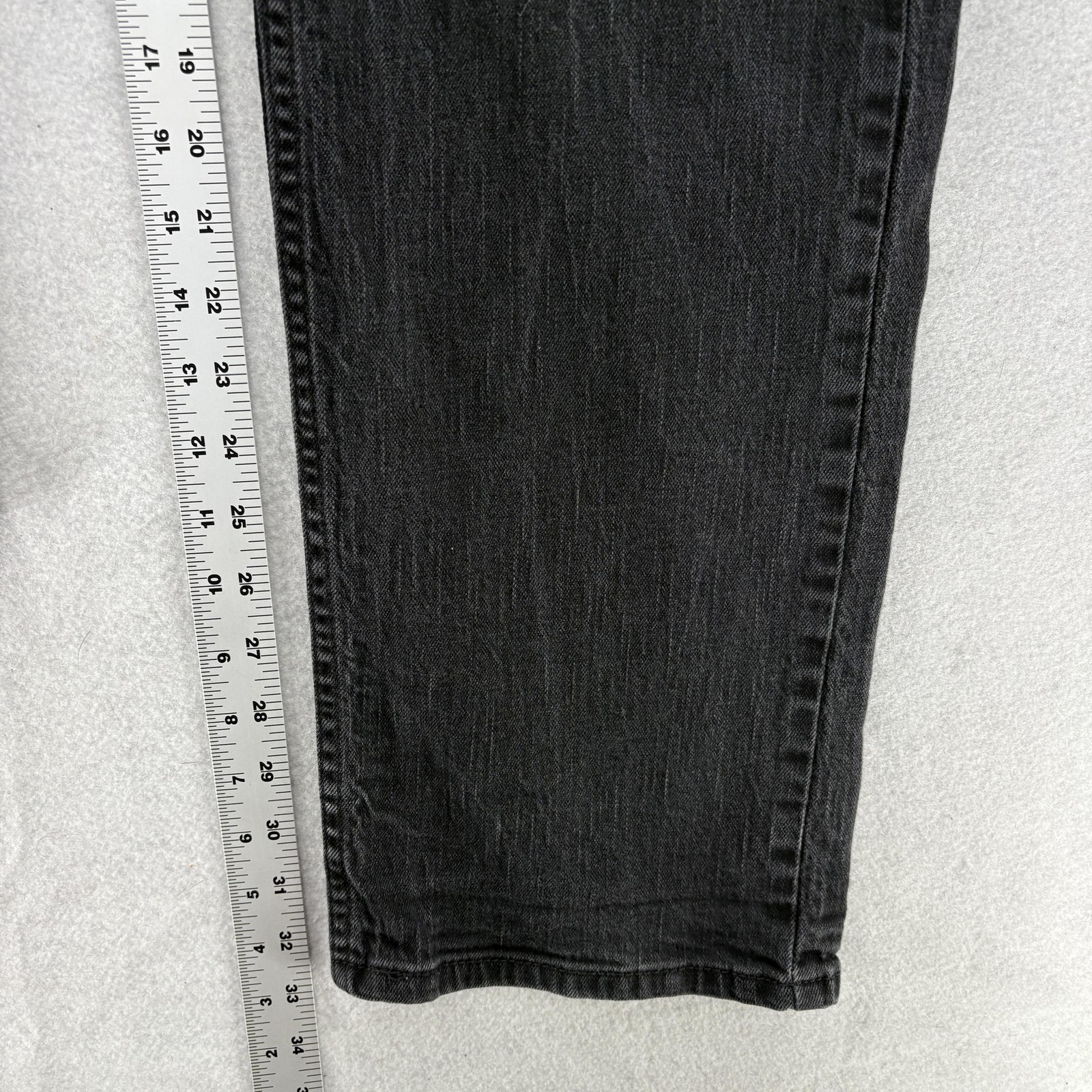 Levis 559 Relaxed Straight Jeans Mens 38x34 Black Dark Wash Stretch Denim Pants thumbnail 9