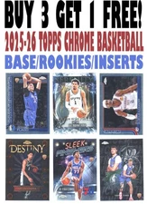 2025-26 Topps Chrome Basketball BASE 1-250 (BUY 3 GET 1) You Pick/Choose