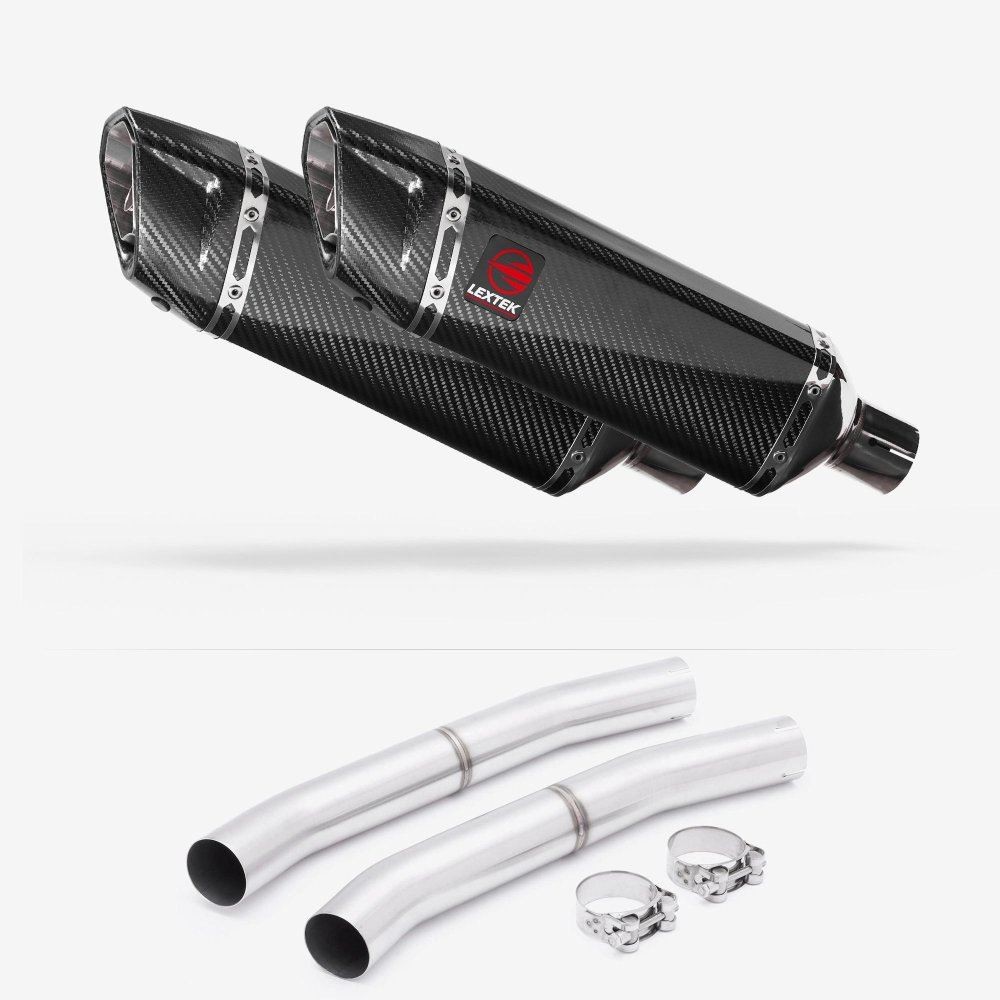 Lextek SP9C Exhaust 300mm with Link Pipes for Suzuki GSX 1300 R Hayabusa (08-17)